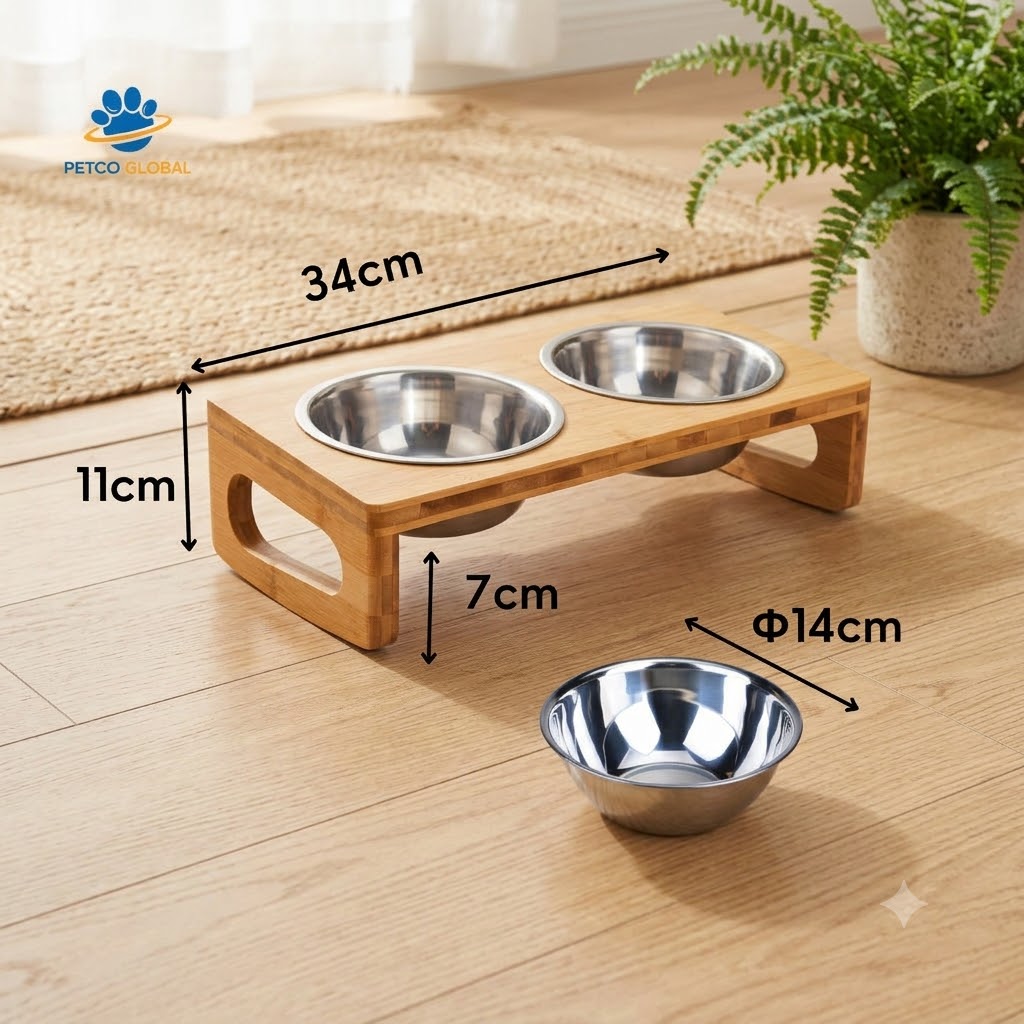 Kích thước thật bàn ăn nghiêng Petco Global
