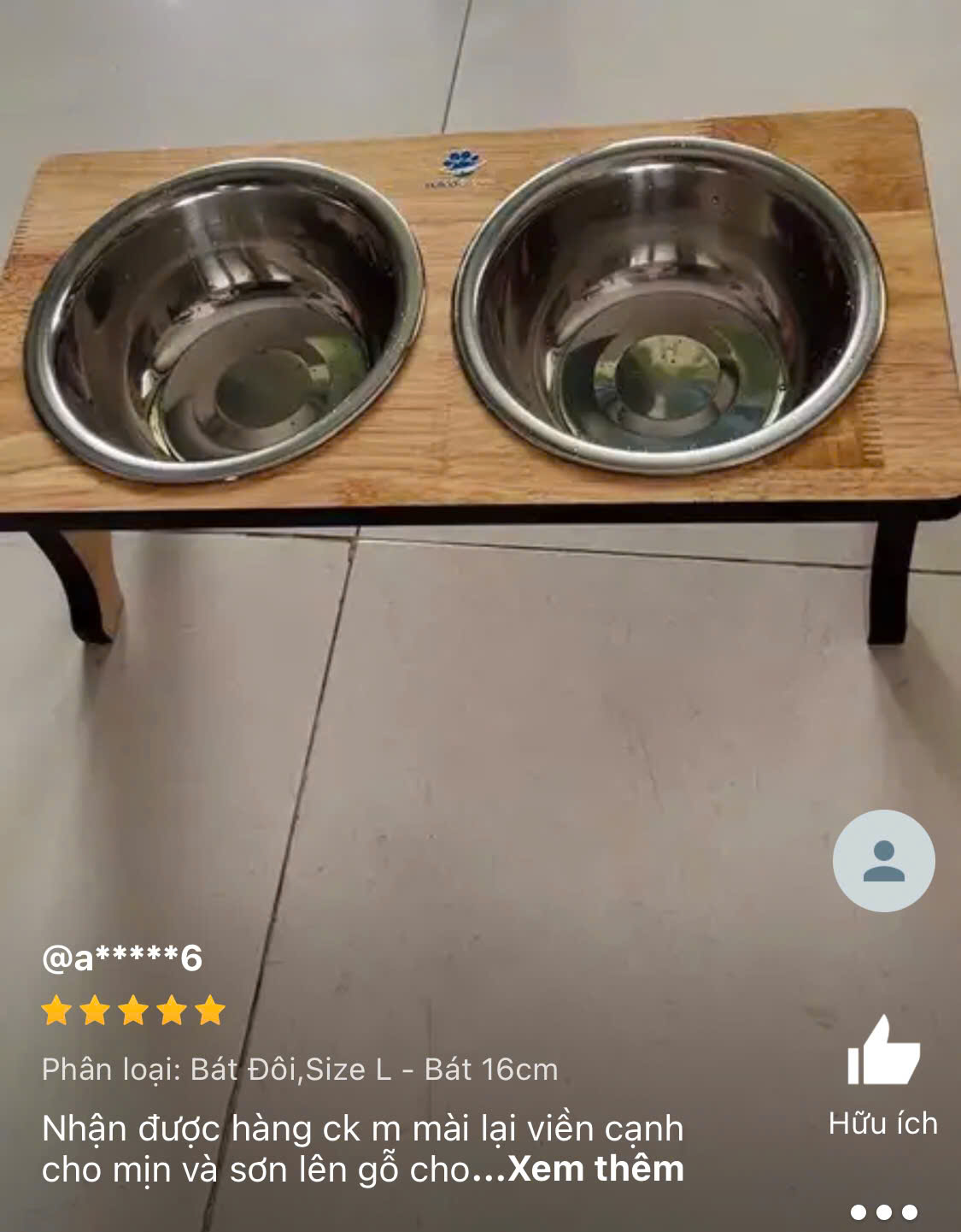 Đánh giá 5 sao khách hàng về bát đôi size L Petco Global